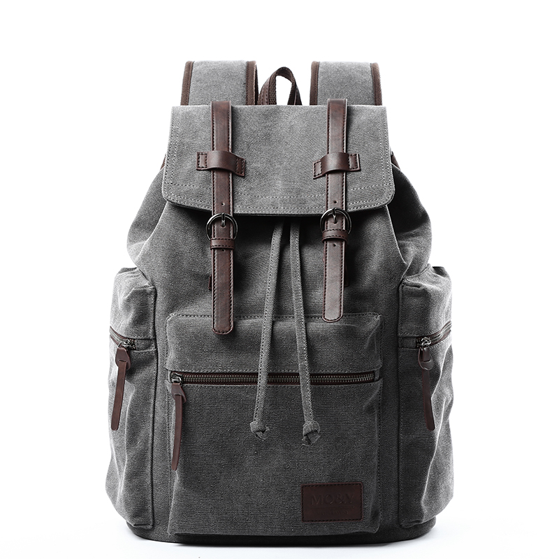 Women Bags Leather - MATE ELAN Retro Casual Canvas Rugzak