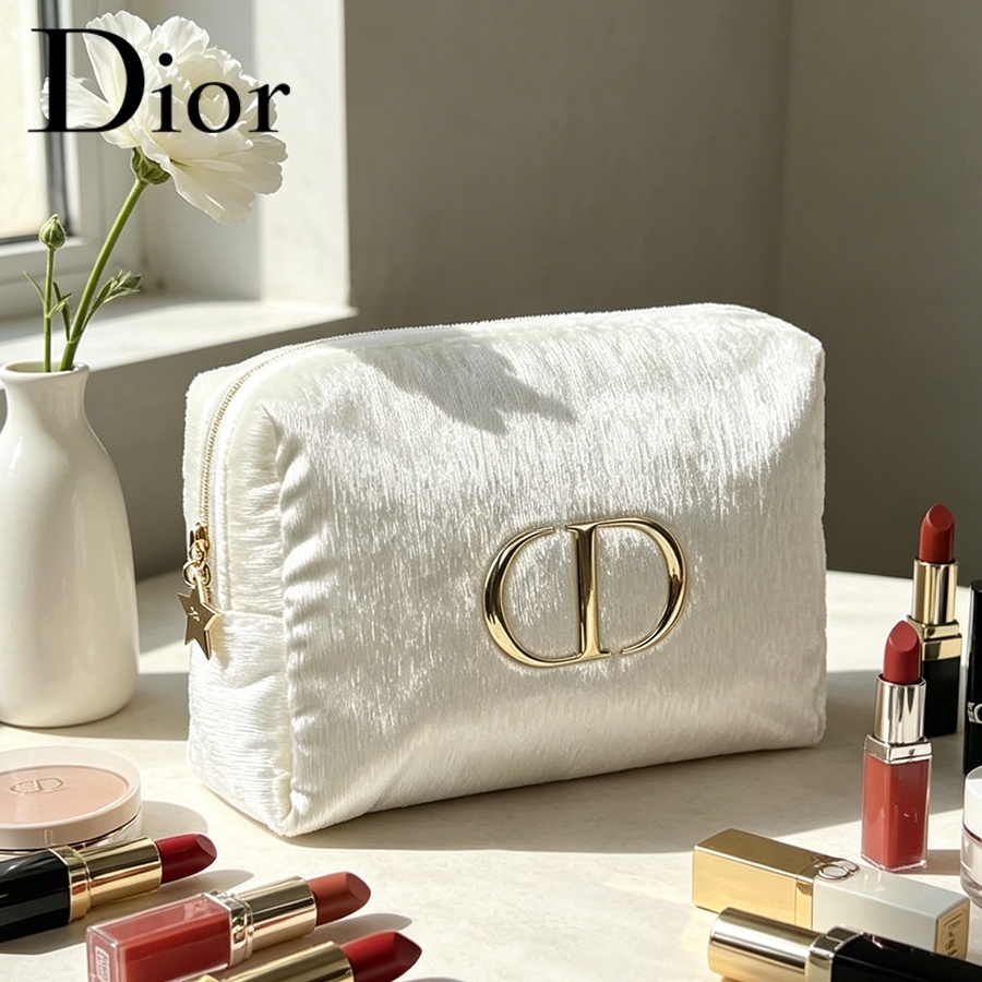Women Bags White - Dior's Bag White Velvet Reistasje voor