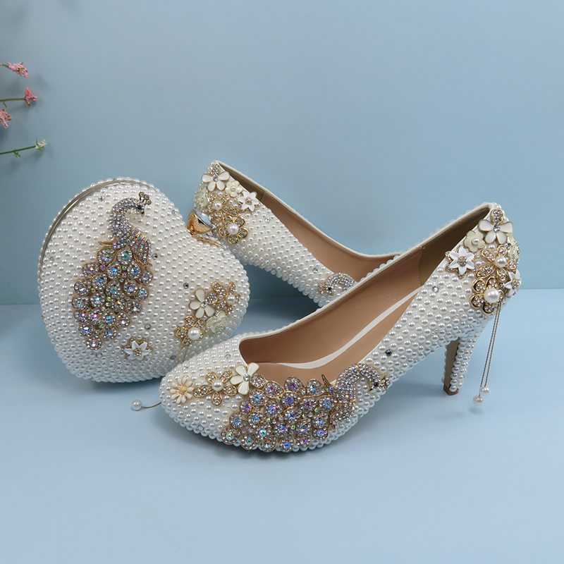 Women Bags White - Bao Ya Fang Witte Mode Bruidsschoenen