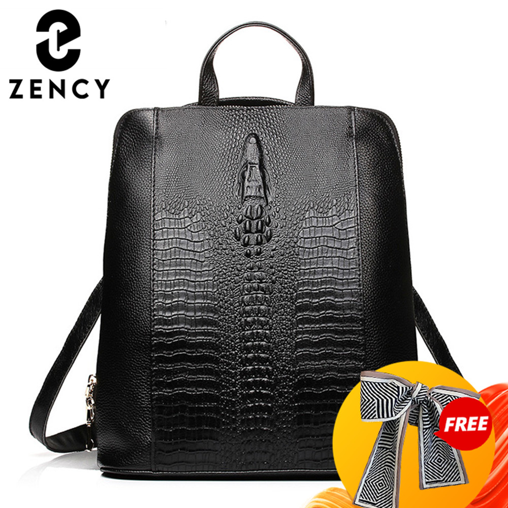 Women Bags White - Zency 100% Echt Lederen Knapzak Dames