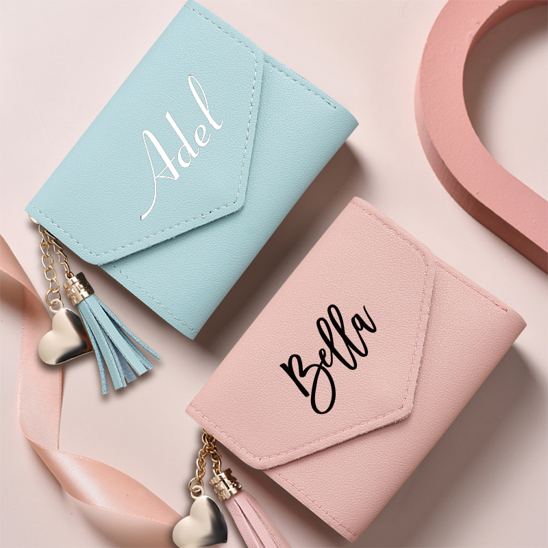 Women Bags For Eid - Gepersonaliseerde vrouwen lederen portemonnee kaart tas