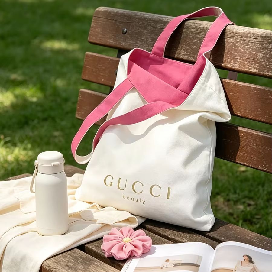 Women Bags White - GUCCIs tas Dames Canvas Tote Bag