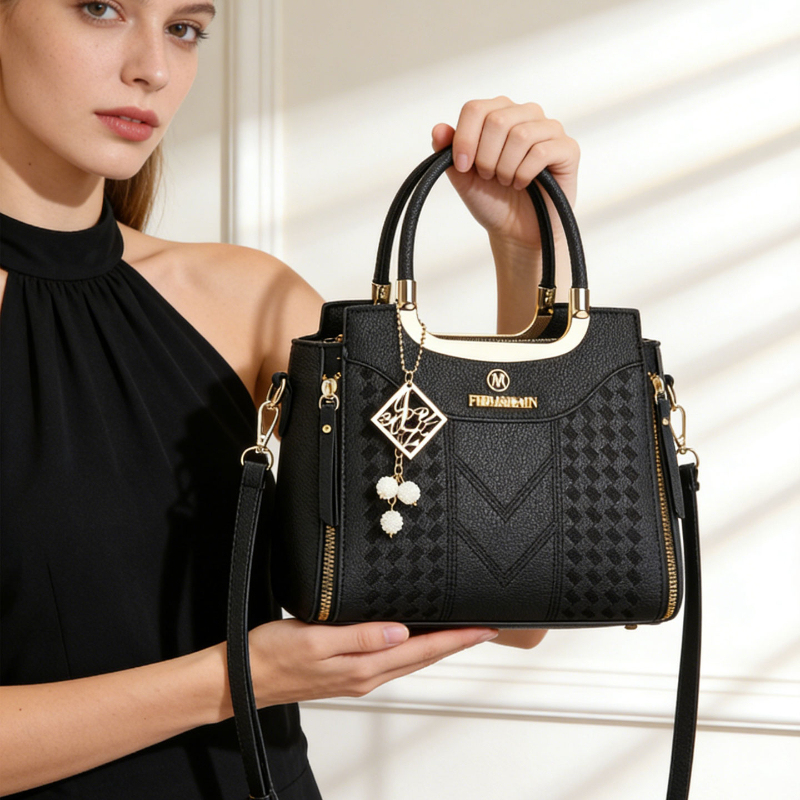 3-delige handtasset van lychee - Women Bags Leather recensie en prijs