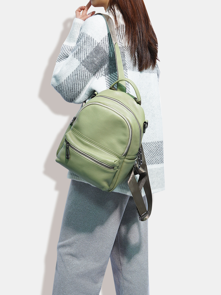 Zency Vrouwen Lederen Rugzak M - Women Bags White recensie en prijs