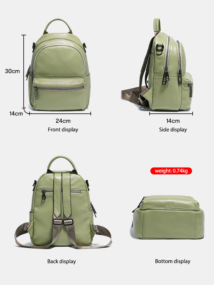 Zency Vrouwen Lederen Rugzak M - Women Bags White recensie en prijs