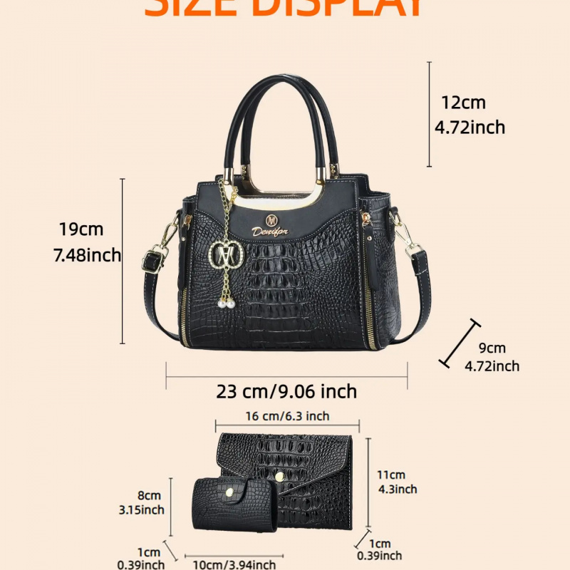 Dames handtasset met krokodill - Women Bags Leather recensie en prijs