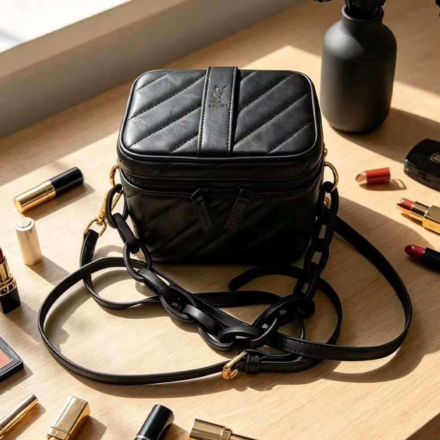 YSL Zwarte Chevron Lederen Vie - Women'S Ysl Bags Crossbody recensie en prijs