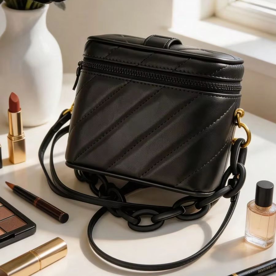 YSL Zwarte Chevron Lederen Vie - Women'S Ysl Bags Crossbody recensie en prijs