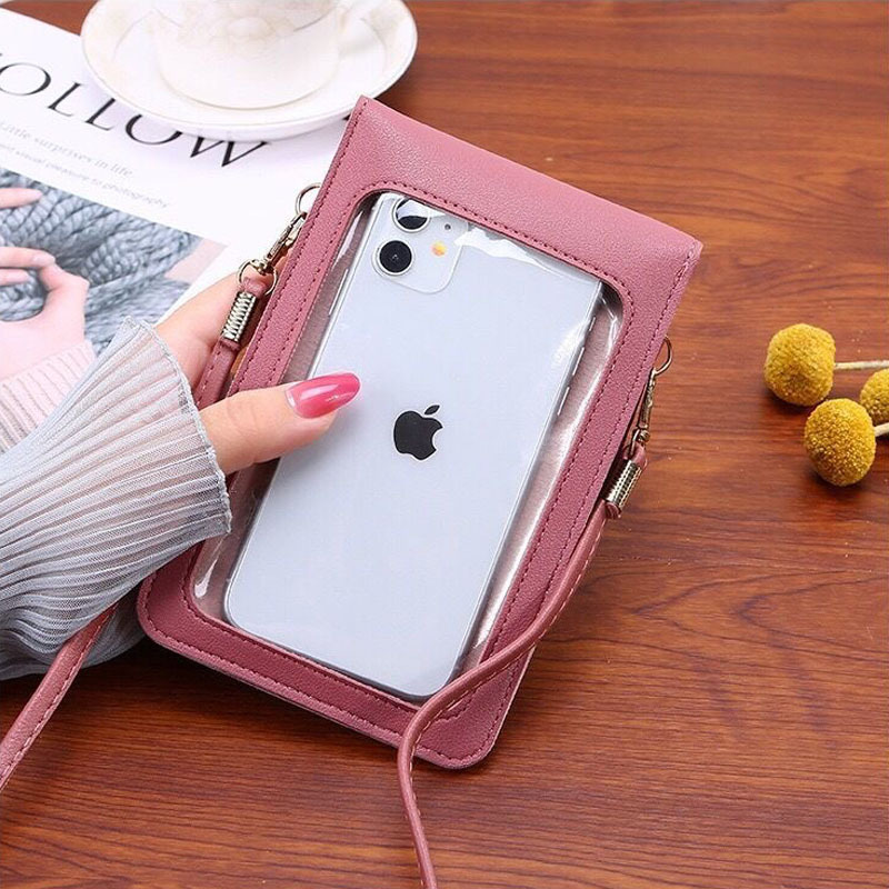 Leuke telefoontas met touchscr - Women Bags Leather recensie en prijs